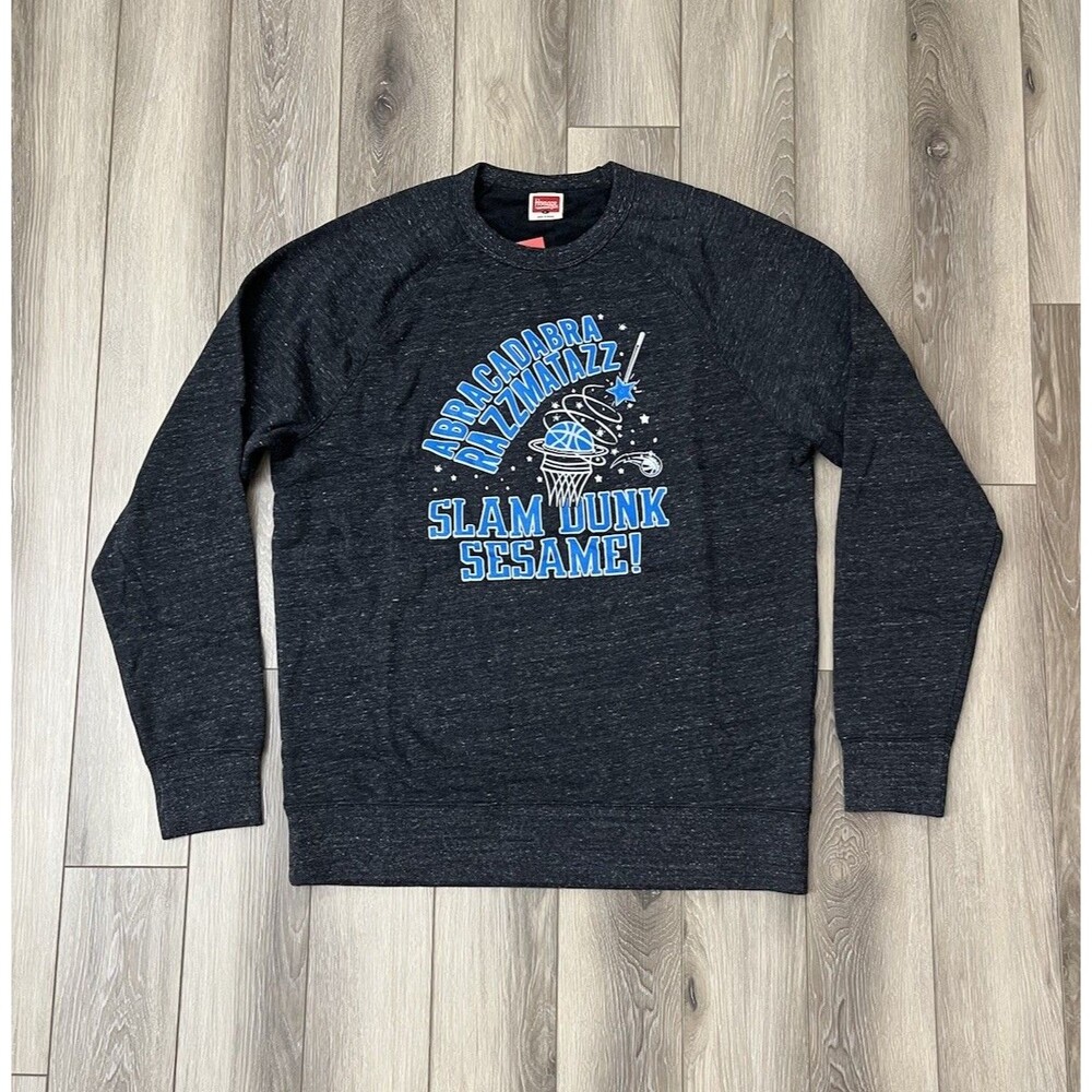 NWT Homage Orlando Magic NBA Abracadabra Slam Dunk Sesame Sweatshirt Sz Large